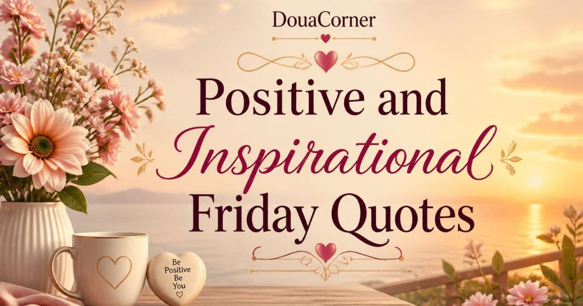 Positive and Inspirational Friday Quotes